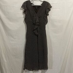 MSK Sleeveless polkadot dress